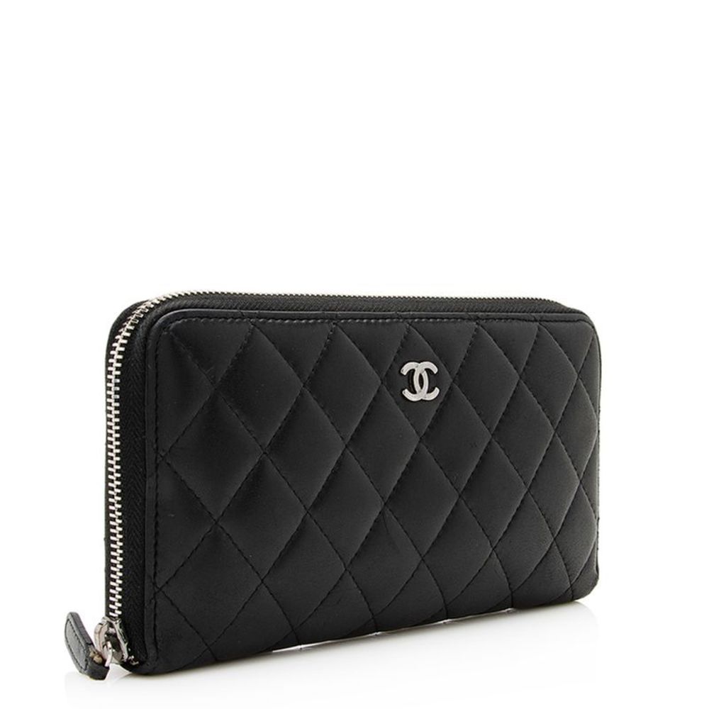 Chanel Lambskin CC Zip Around Wallet - Picture 2 of 15